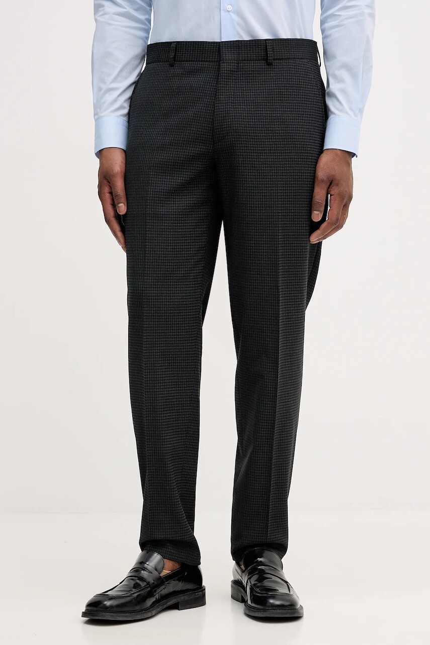 Bunda s prímesou vlny Michael Kors čierna farba, MK0SB01132