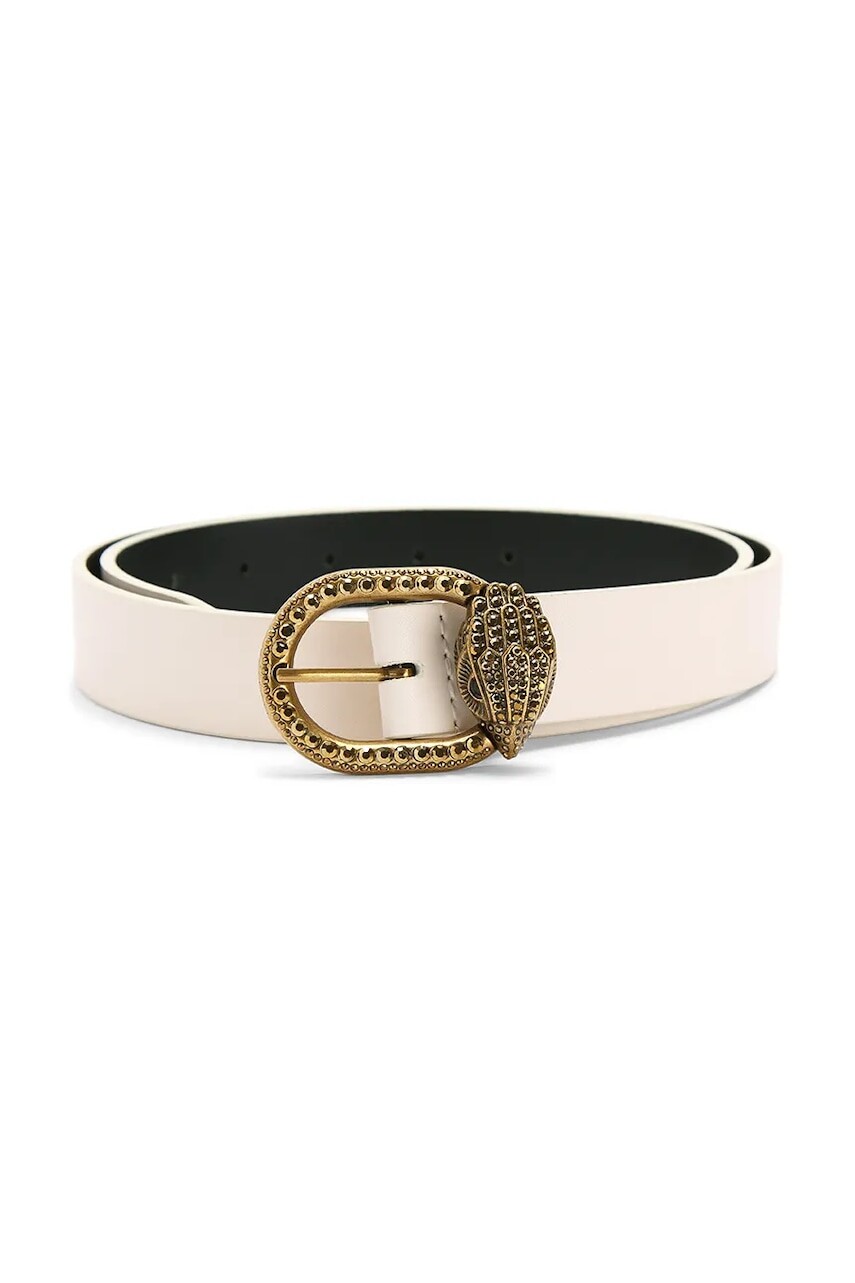 Kožený opasok Kurt Geiger London Mayfair béžová farba, 5257841109