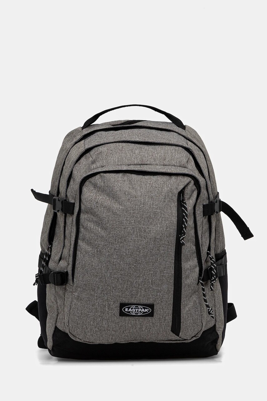 Ruksak Eastpak VOLKER PRO šedá farba, veľký, s nášivkou, EK0A5BL51W71