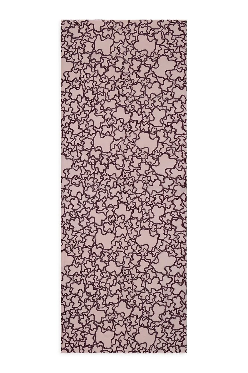 Šál Tous bordová farba, vzorovaná, 2002202633