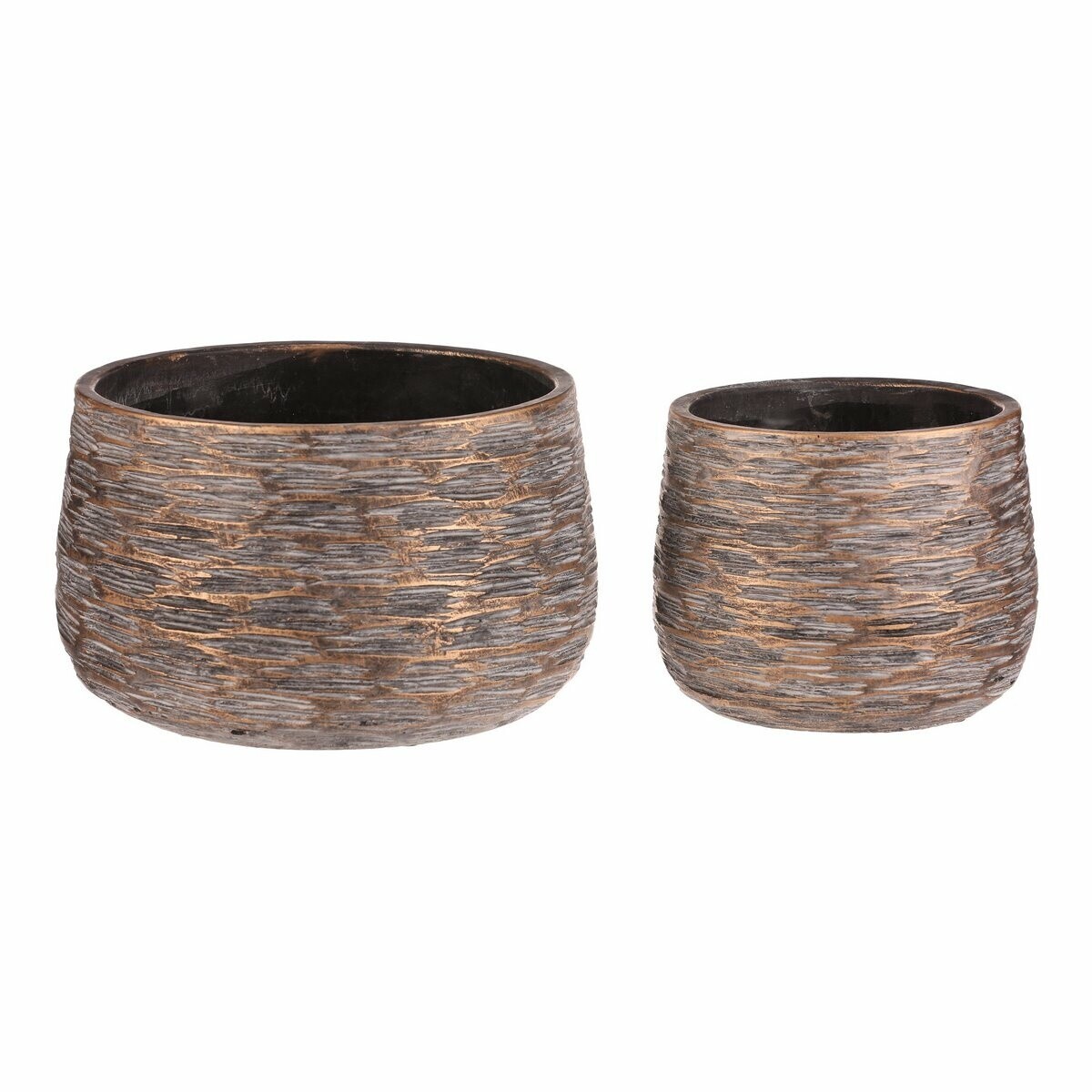 Súprava betónových obalov Ryha, 2 ks, sivá, v. 13 cm