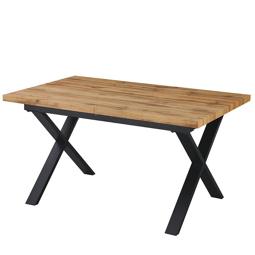 Rozkladací stôl Idaho 12555 140-180x90 prírodná/čierna