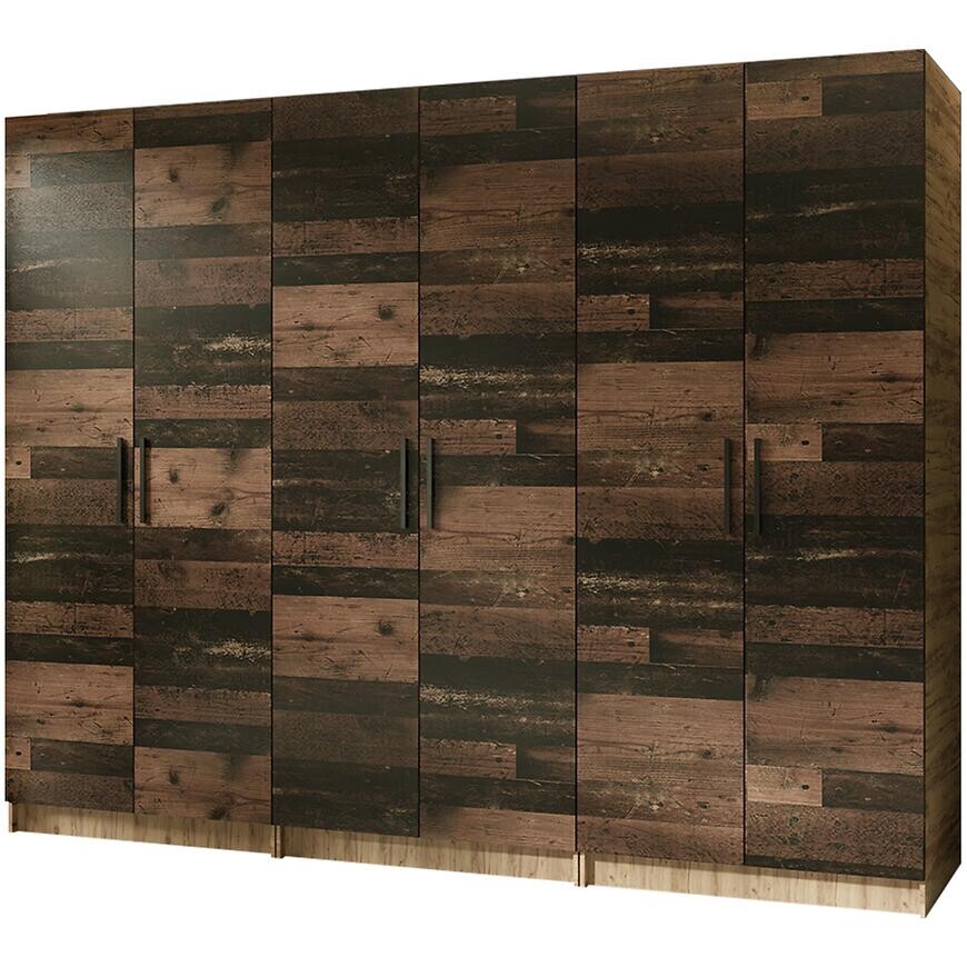 Skriňa X3 Gold 2d Dub Craft Zlatý/Old Style