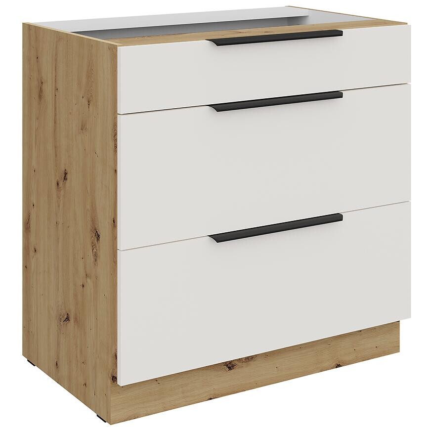 Kuchynská skrinka Aria-Wh/Ar Anti Fingerprint 80d 3s Bb