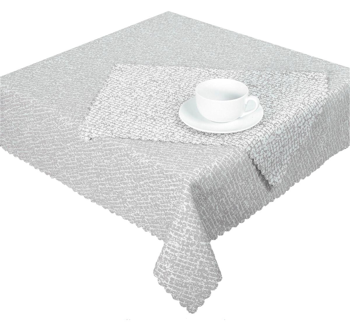 Obrus žakárový, Decora Mar, sivý