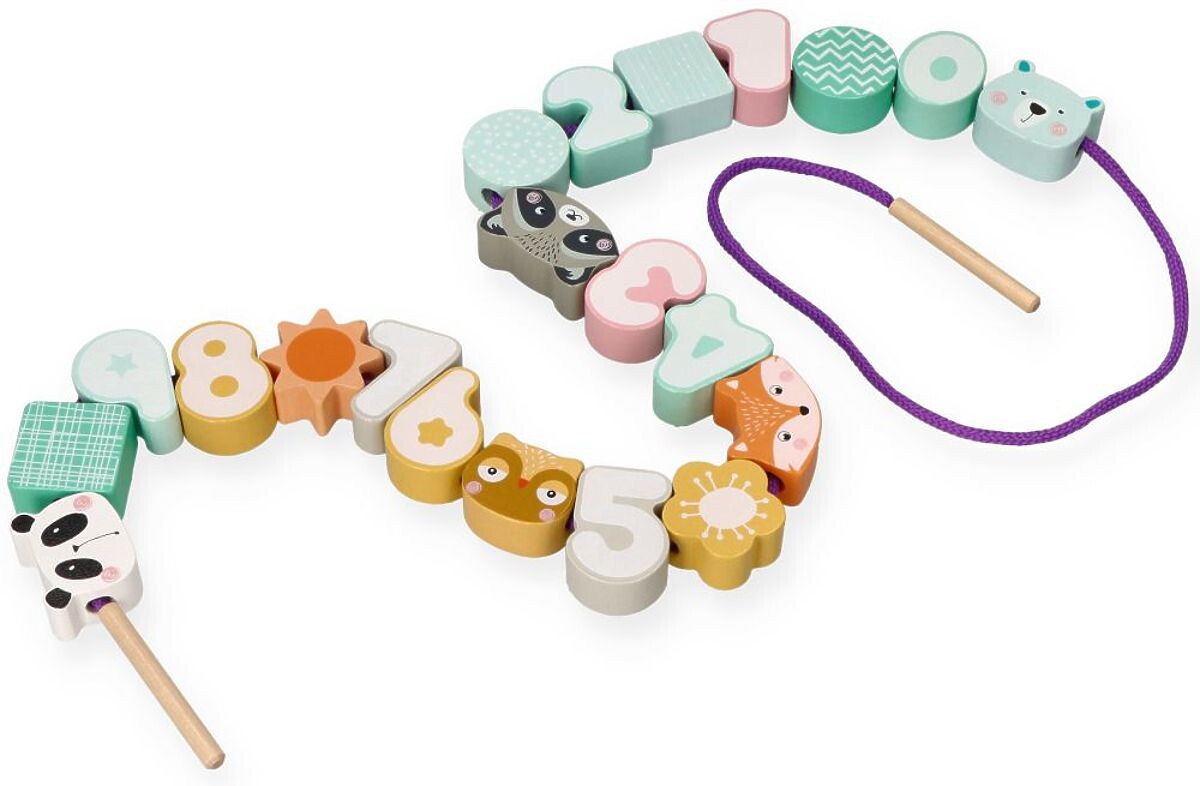 Korálky na navliekanie pastelové zvieratká