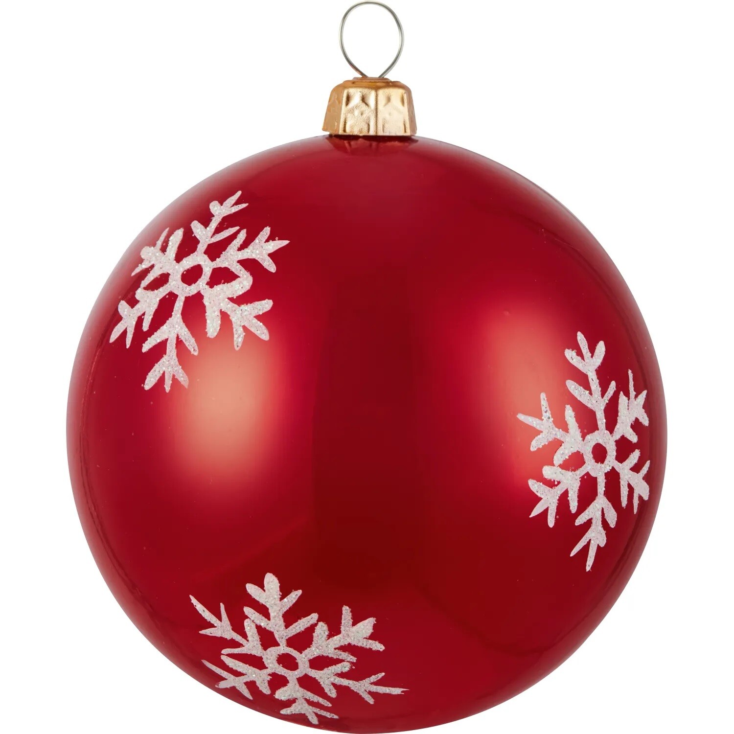 deco Vianočné Plastové gule 8cm červene 3ks/balenie