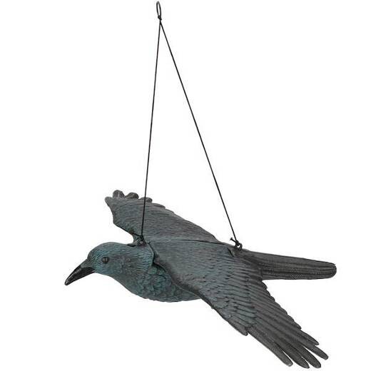 Plašič vtákov - lietajúci havran - 83x45x10cm - čierny