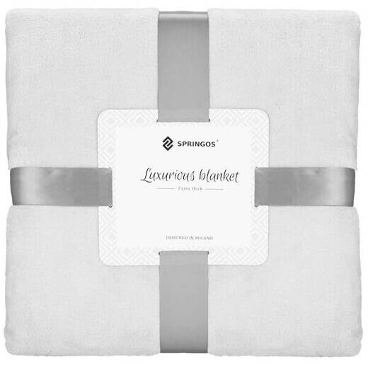 Plyšová deka LUX - 200x220cm - svetlosivá