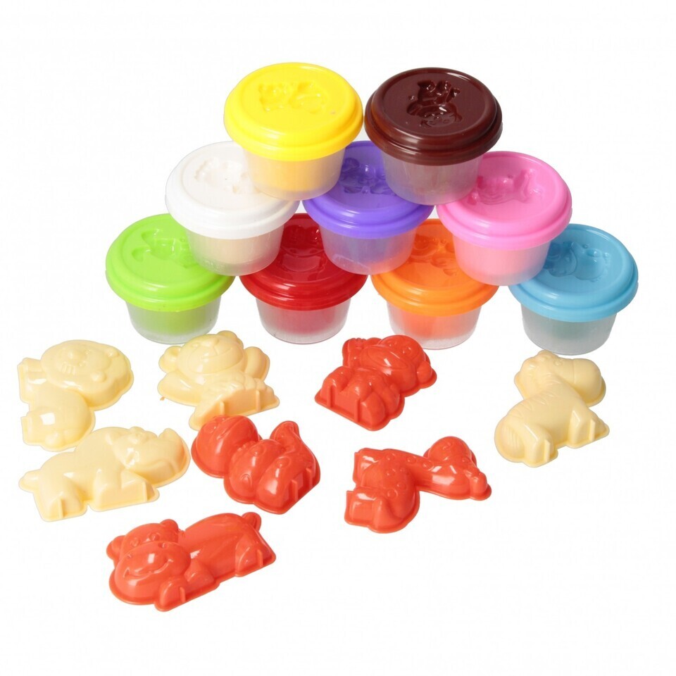 Modelovacia hmota s príslušenstvom 9farieb