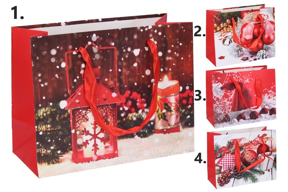 Vianočná darčeková taška 23x18x10cm - 2