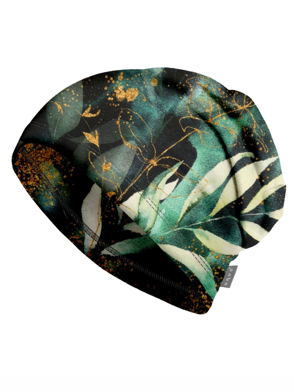 Unuo Unuo, Detská čiapka z teplákoviny Homeless, Listy a vetvičky Veľkosť: M 8596227132829