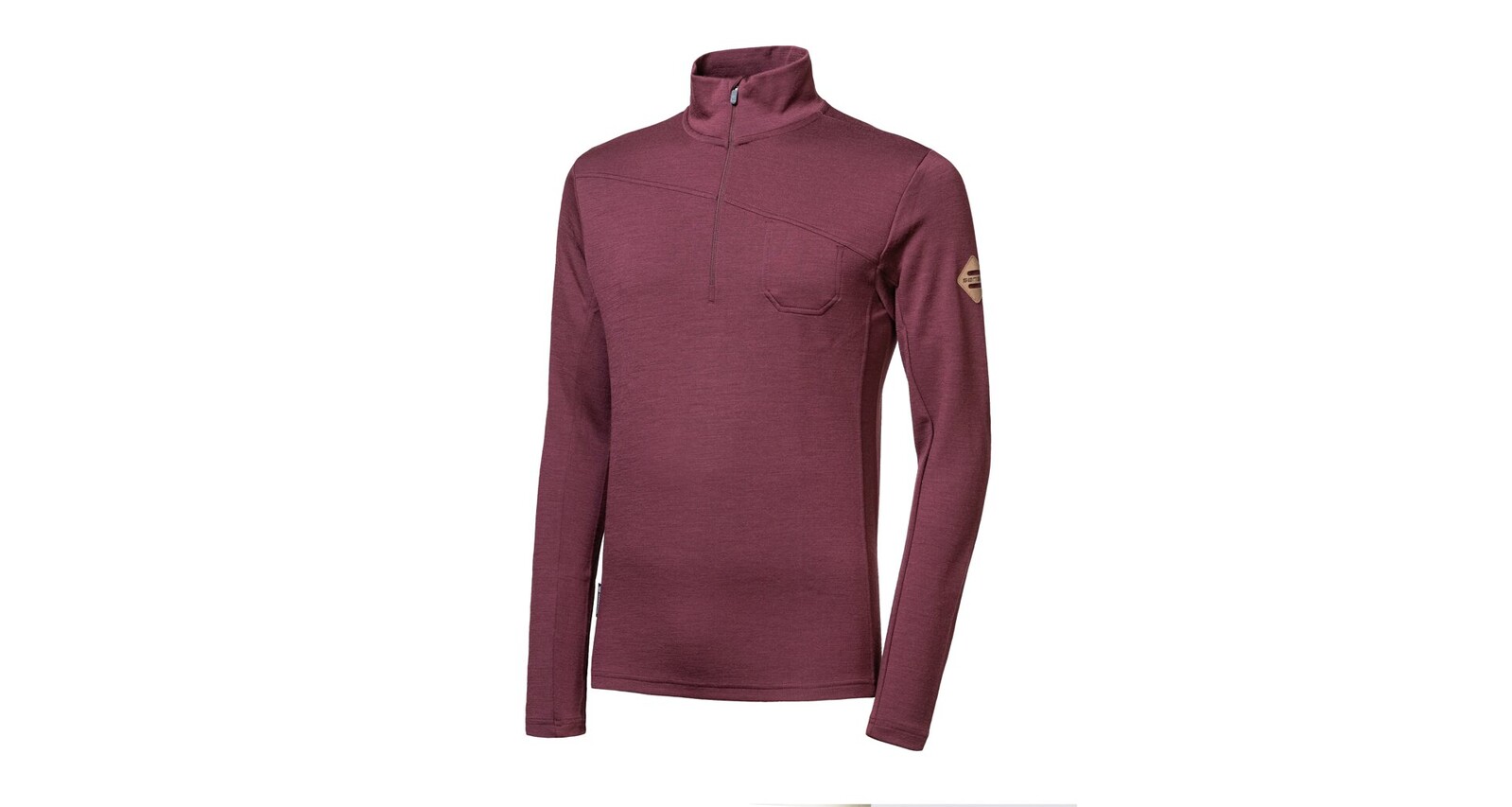 SENSOR MERINO EXTREME UP pánska mikina dl.rukáv zip port red S Veľkosť: M 8592837109954