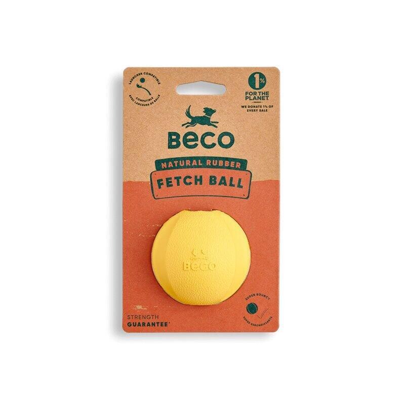 Beco Fetch Ball Hračka pro psy žlutá 6,5 cm