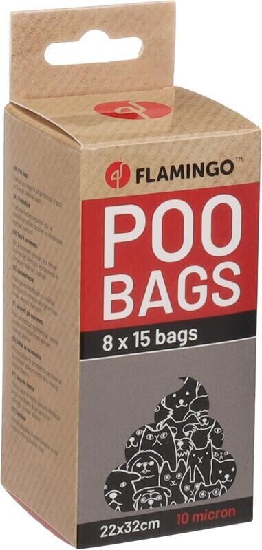 Flamingo Basic Heady Sáčky na exkrementy černé