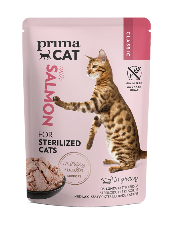 PrimaCat Classic Salmon in gravy sterilized 85 g