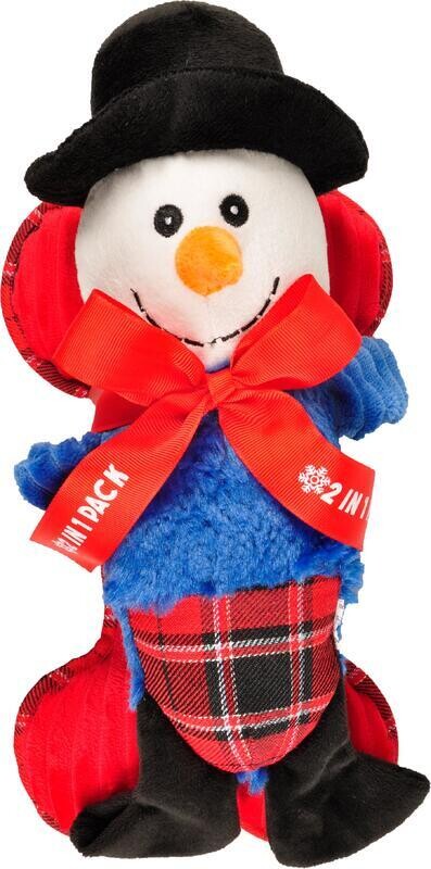 Flamingo Vánoční hračka sněhulák + kost 33cm