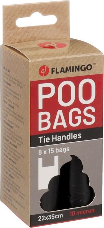 Flamingo Blekz Sáčky s uchy na exkrementy černé