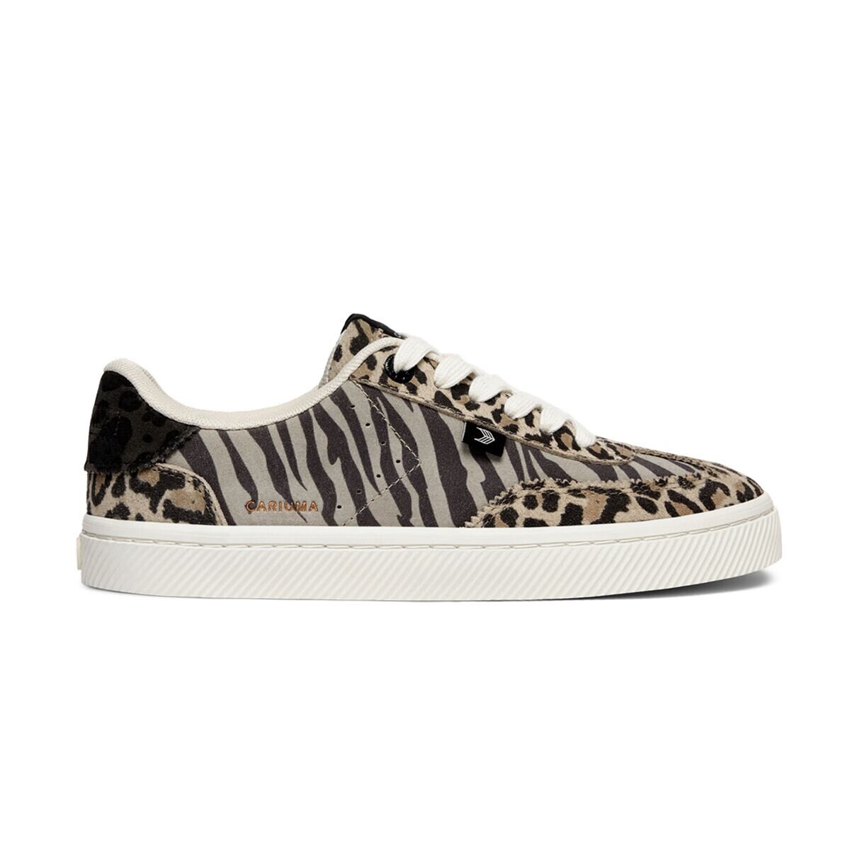 Dámské volnočasové boty Cariuma TOCA Zebra Leopard Print Suede Sneaker
