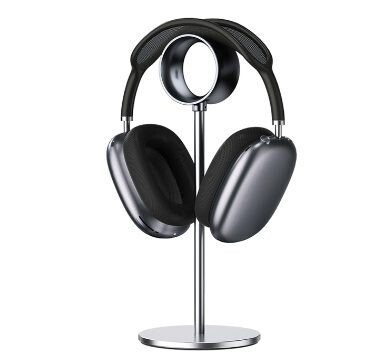 Hliníkový stojan na slúchadlá s protišmykovou podložkou - Strieborný