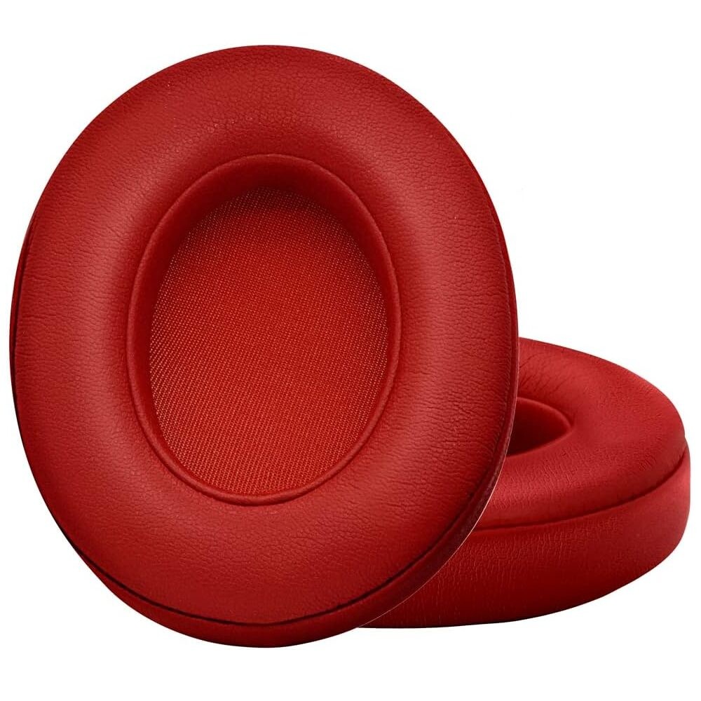 Náhradné náušníky pre slúchadlá Beats Studio 2.0 a 3.0 - červené, kožené