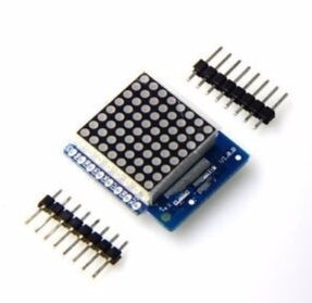 Štítová LED matica s 8 úrovňami nastaviteľnej intenzity pre D1 mini - 8 x 8, V1,0