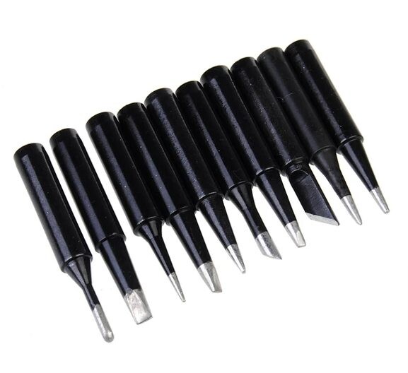 Spájkovacie čierne hroty 900M-T - Sada 10 kusov