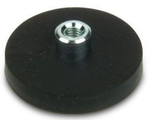 Pogumovaný magnetický úchyt so závitovým čapom - 31 mm M4