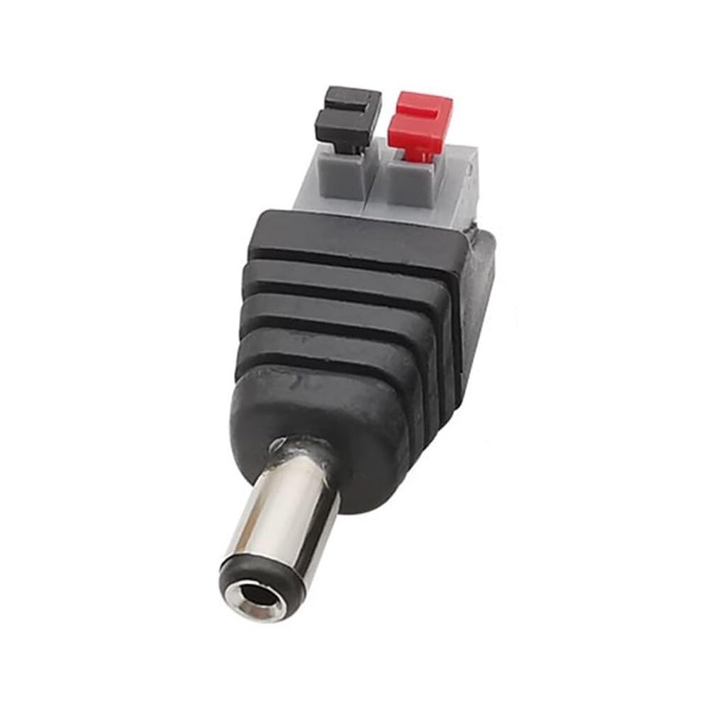 DC konektor s pružinovou svorkou 5,5 x 2,1 mm - Samec