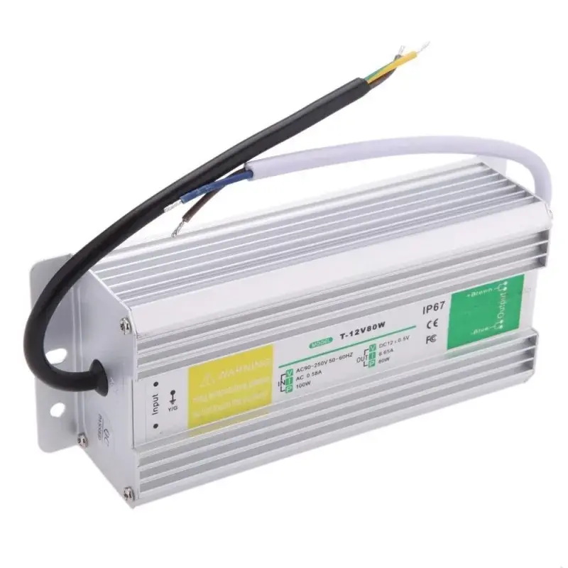 Napájací zdroj vodotesný 12V, 6.65 - 80W