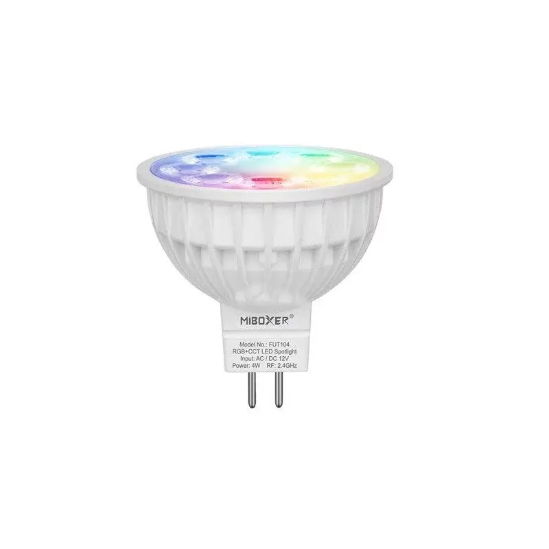 MiBoxer LED žiarovka MR16 ovládaná cez 2,4 Ghz, RGB + CCT