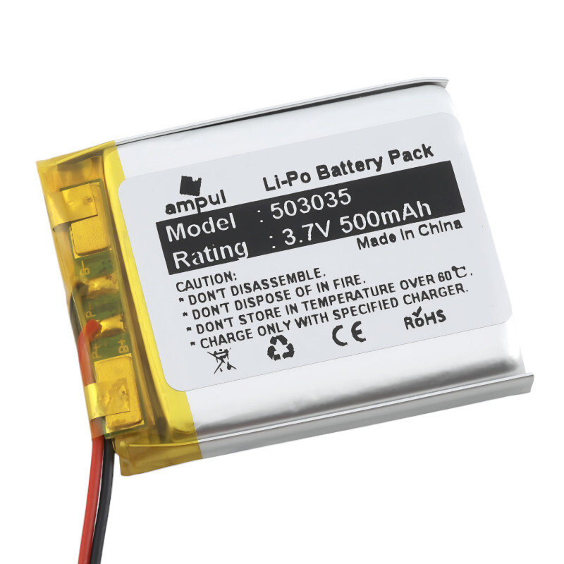 Li-Pol batéria 500mAh, 3.7V, 503035