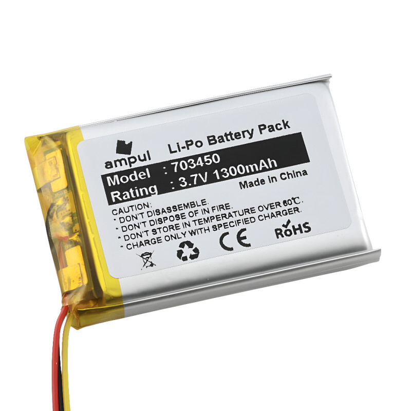 Li-Pol batéria 1100mAh, 3.7V, 703450, 3pin