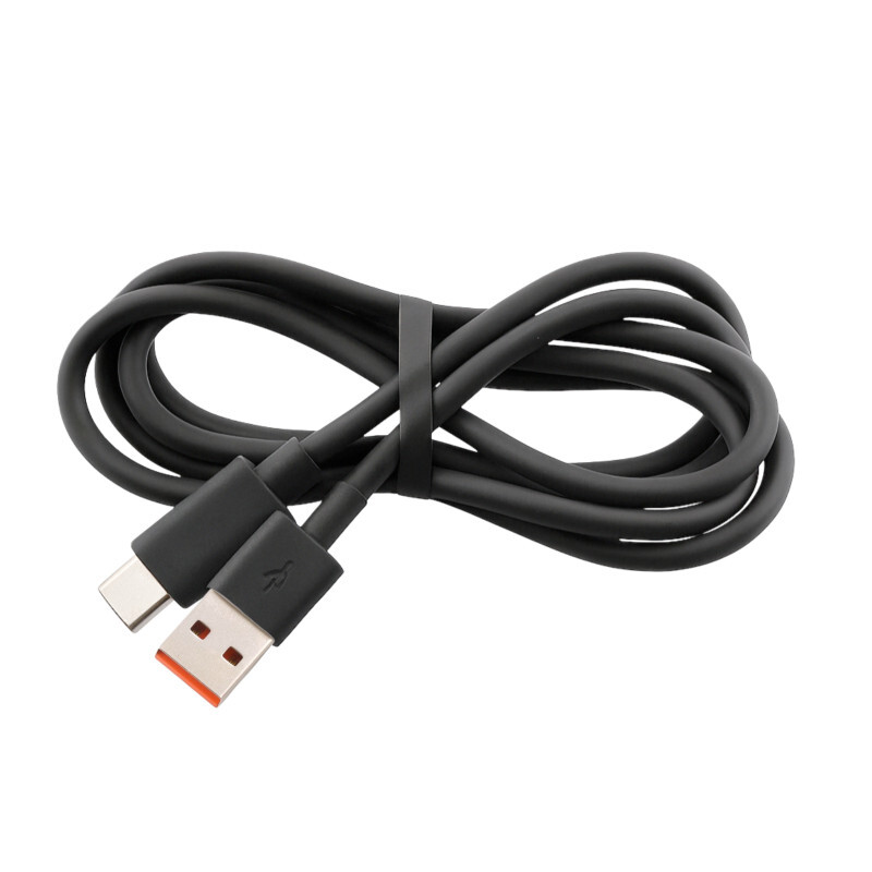 USB-A/USB-C rýchlonabíjací kábel 6A, 60W, 1m, Čierna