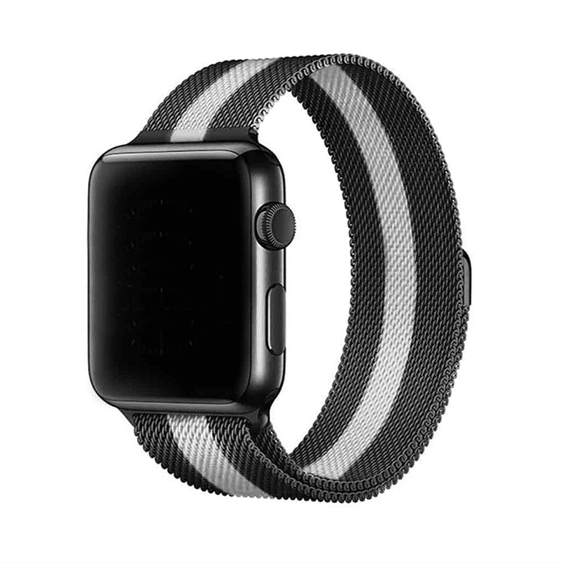 Marvelli - Elegantný remienok na Apple Watch v milánskom štýle - Čiernobiely Veľkosť: 38/40/41/42mm, Farba: Čierno-biela