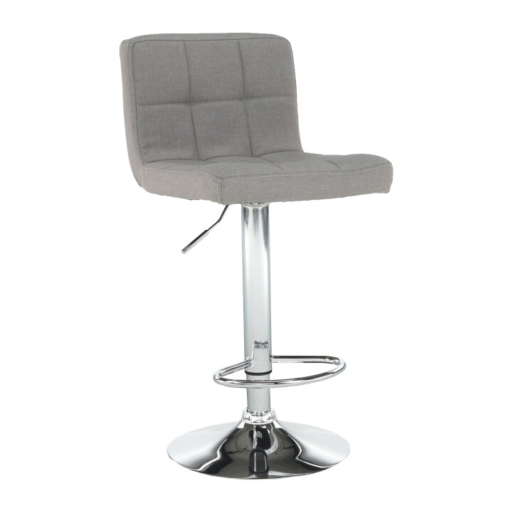 Barová stolička KANDY NEW — taupe šedohnedá látka/chróm