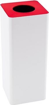 Odpadkový kôš na triedený odpad Caimi Brevetti Centolitri W, 100 l – červený, elektro