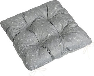 BELLATEX Adela Sedák 41/227 prešívaný 40 × 40 cm pnúci kvietok šedý