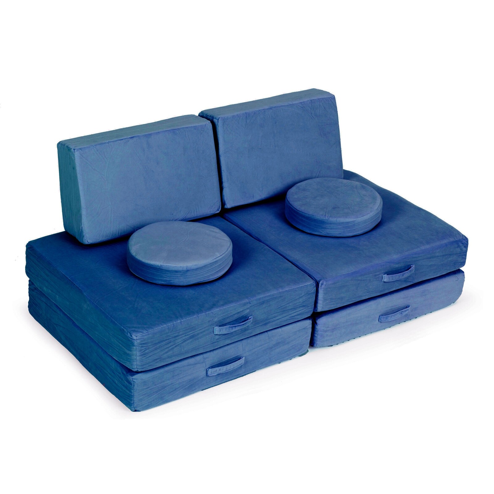 Dětská modulární pohovka DIY 8 dílů modrá