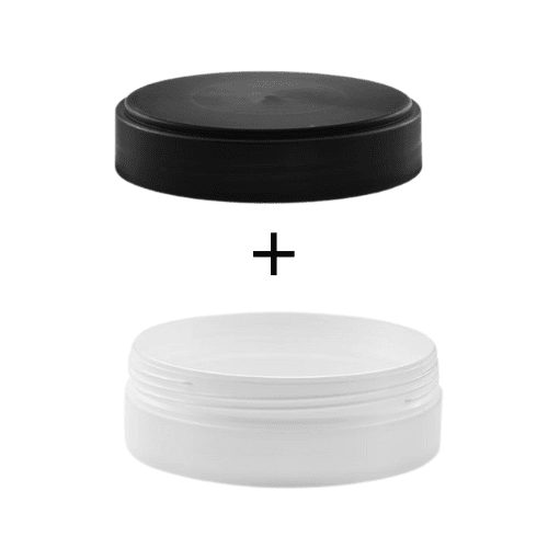 Plastová dóza na krém/maslo biela 100ml