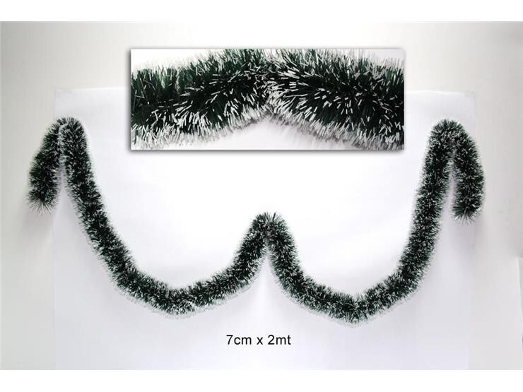 MAKRO - Girlanda 7x 200 cm zelená biele konce