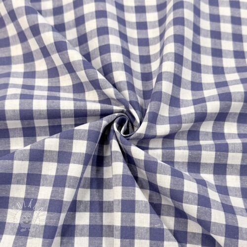 Bavlnená látka Check lavender