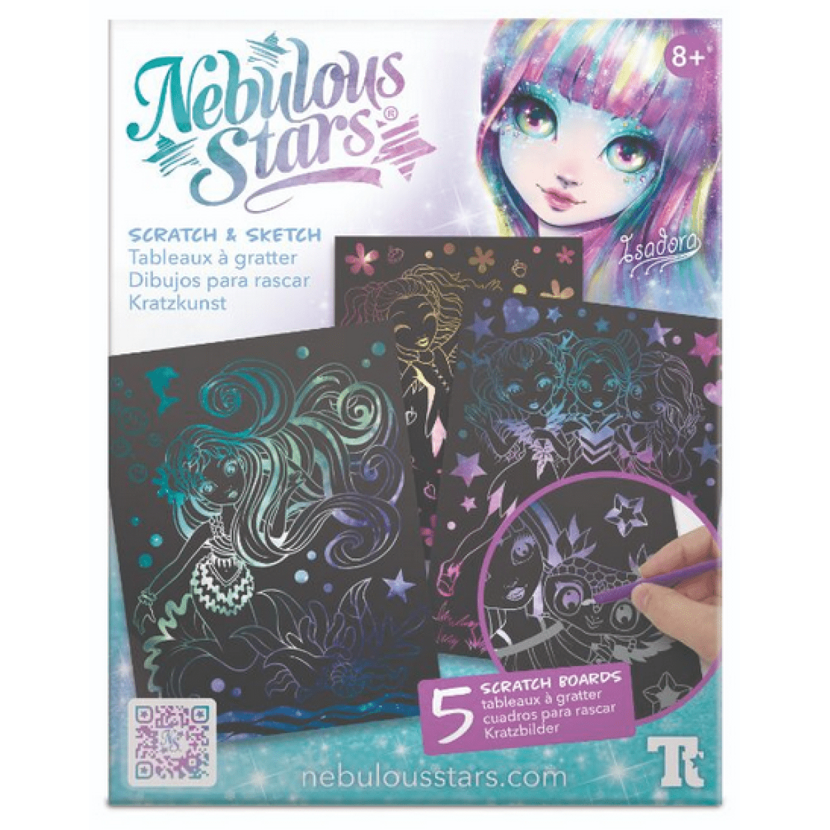 Nebulous Stars Zoškrabávacia súprava 5 doštičiek