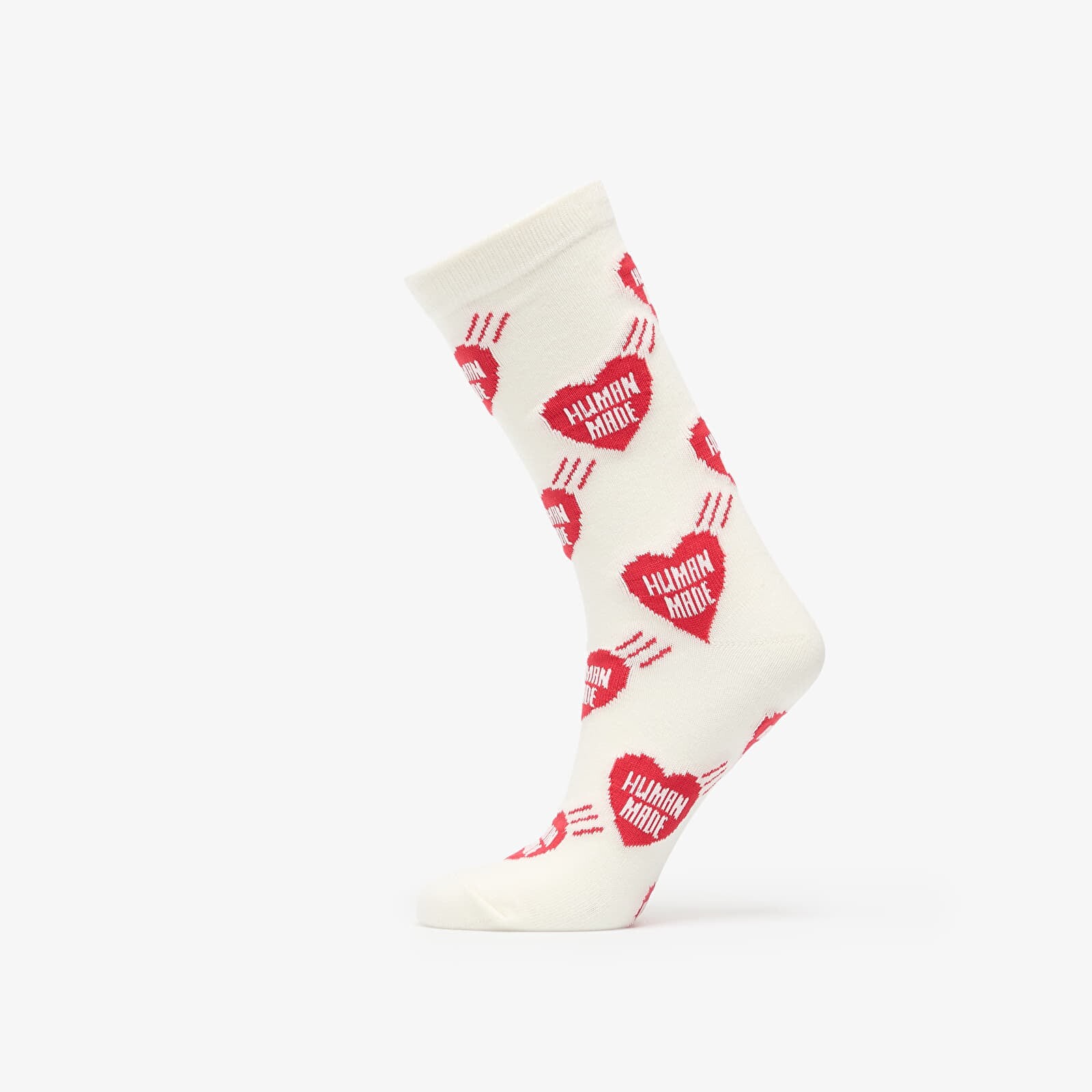 Ponožky HUMAN MADE Heart Socks 1-pack White M