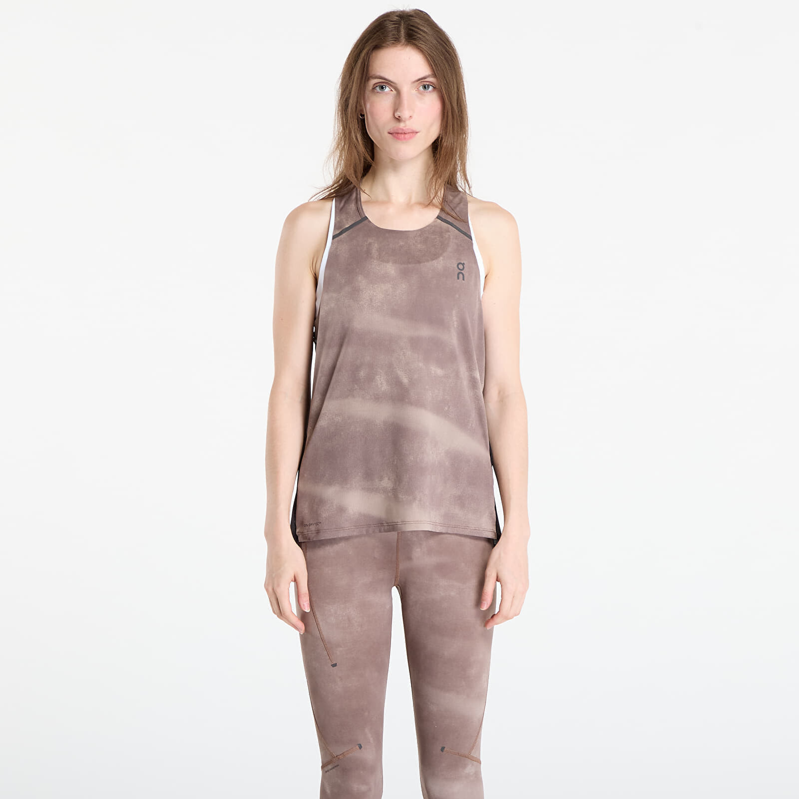 On Performance Tank AOP Cinder/ Black S