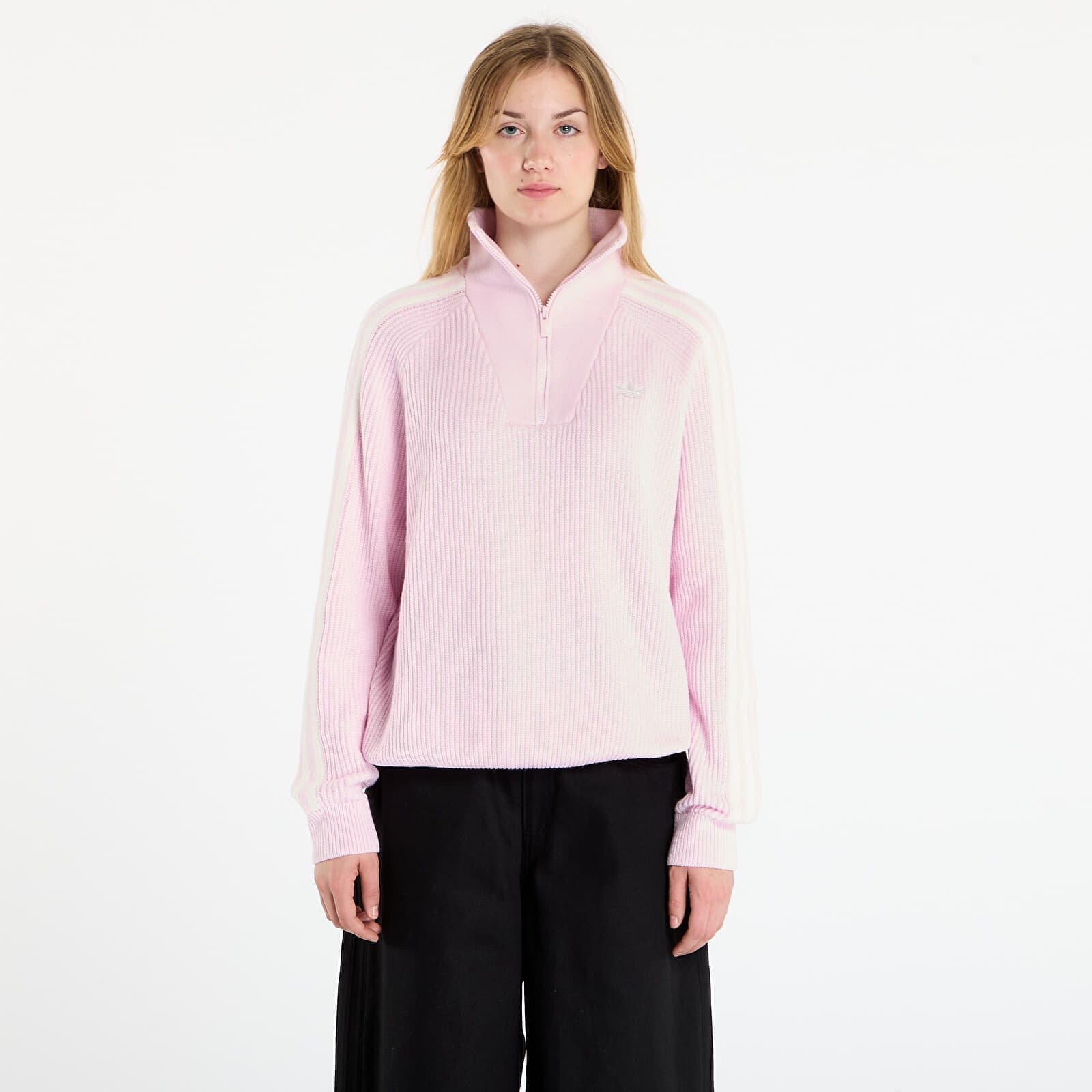 Mikina adidas Funnel Neck Clear Pink/ Off White M