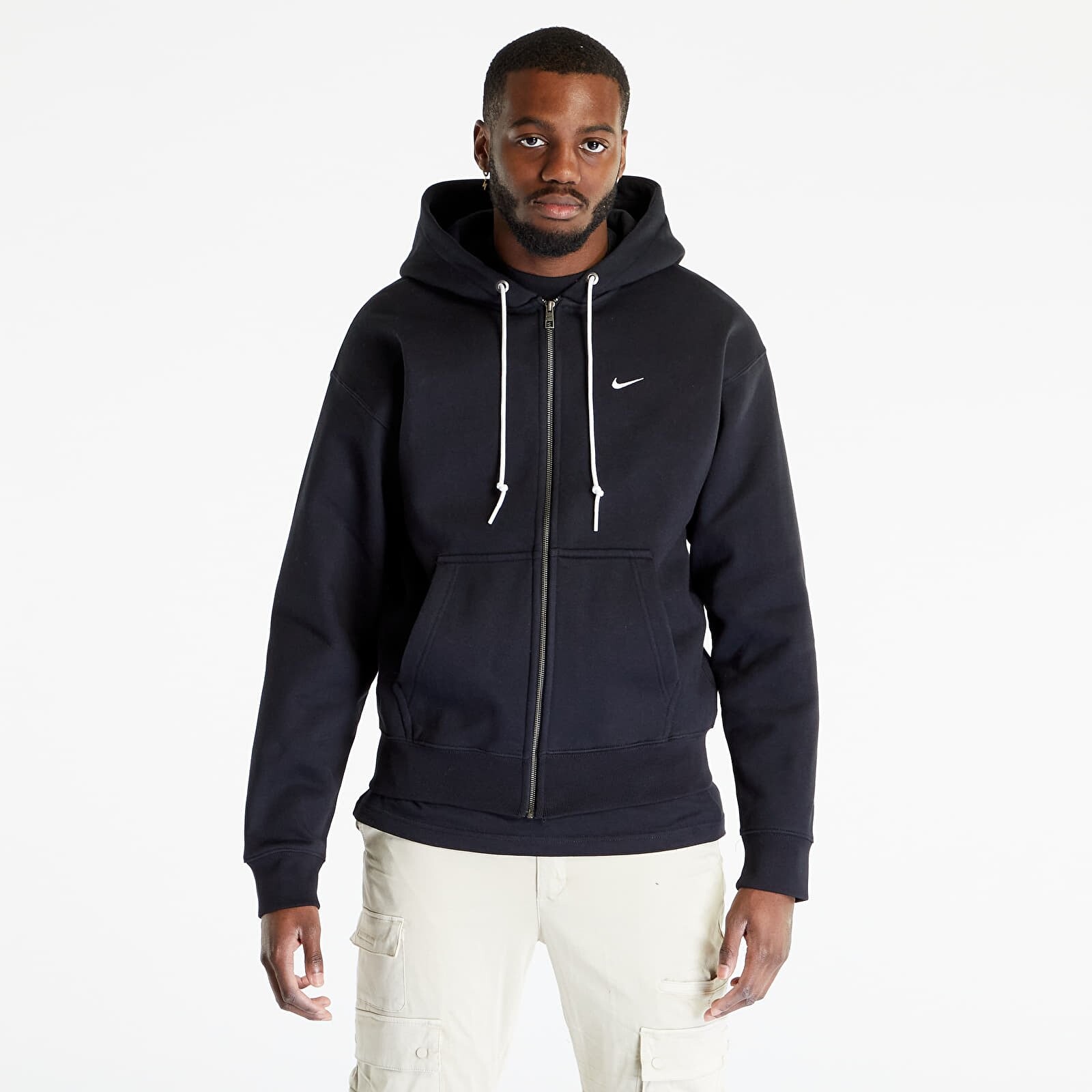 Mikina Nike Solo Swoosh Full-Zip Hoodie UNISEX Black/ White M