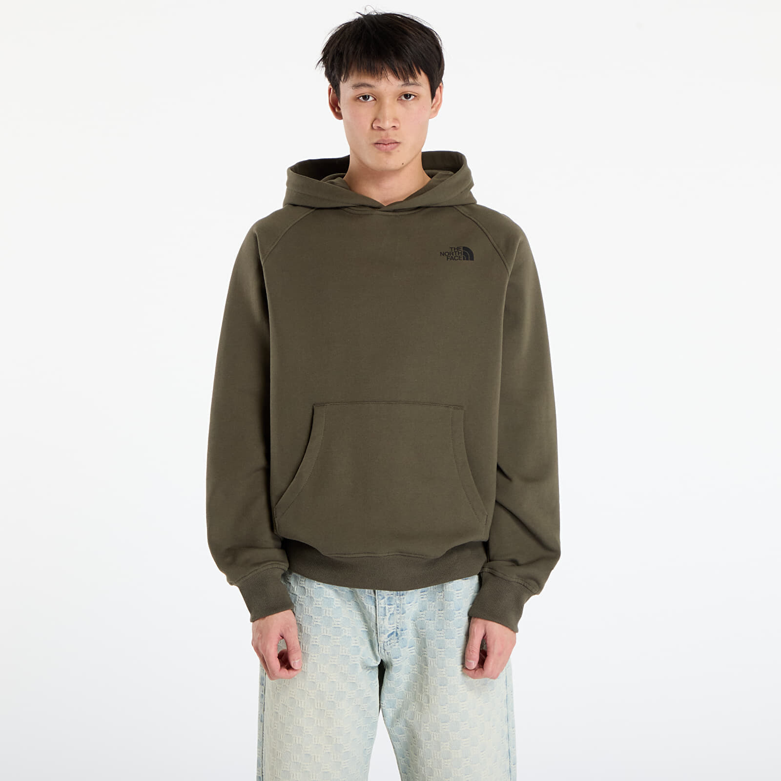 Mikina The North Face M Raglan Box Nse Edge Of Light Infill Hoodie New Taupe Green/ TNF Black Edge Of Light Print S
