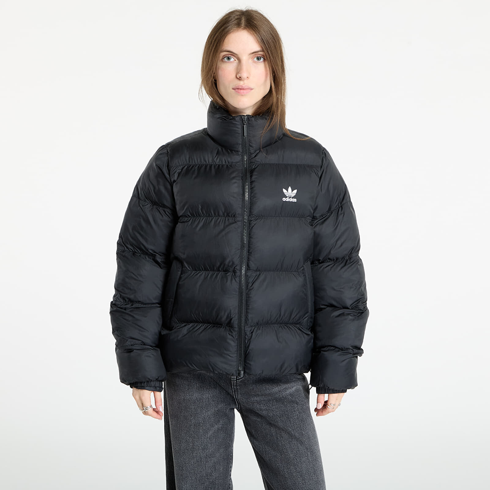 Bunda adidas Adicolor Short Puffer Jacket Black M