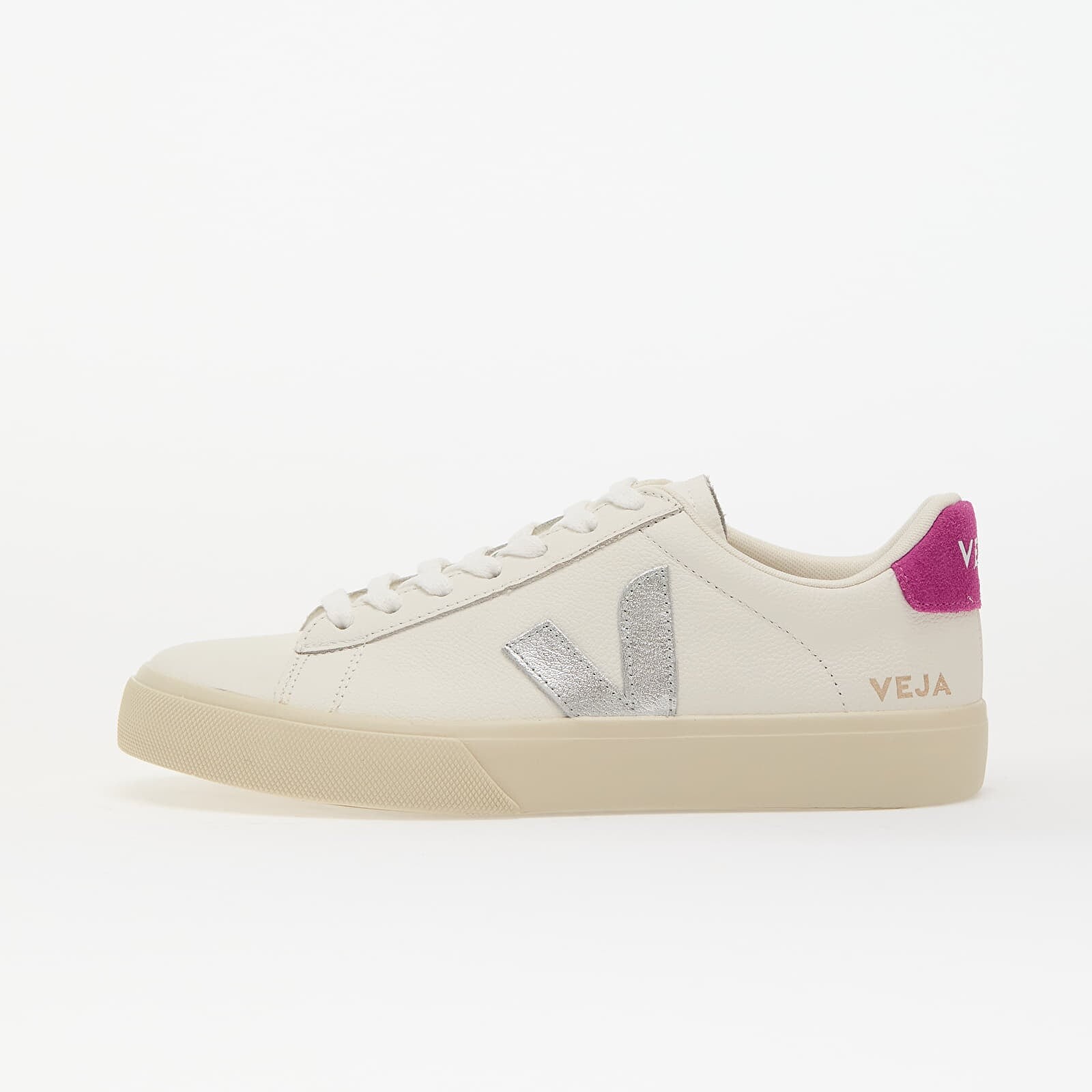 Tenisky Veja W Campo Leather Whi_Silver_Ultraviolet EUR 40